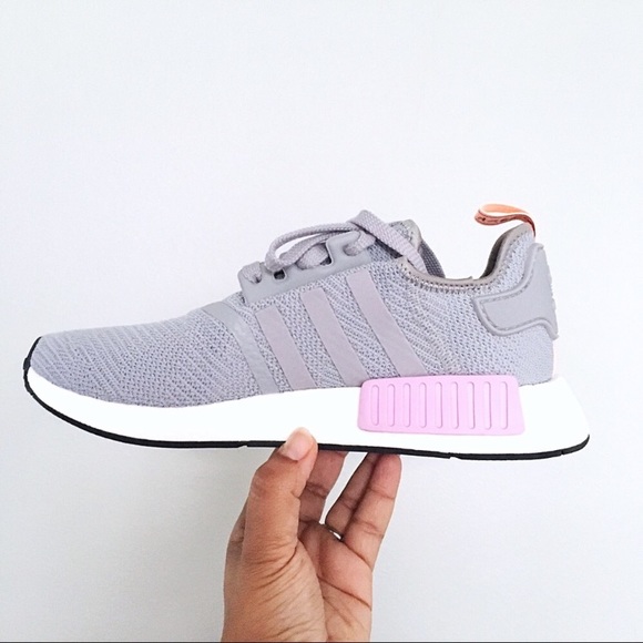 Women’s Adidas NMD R1 Light Granite Gray - Picture 4 of 6